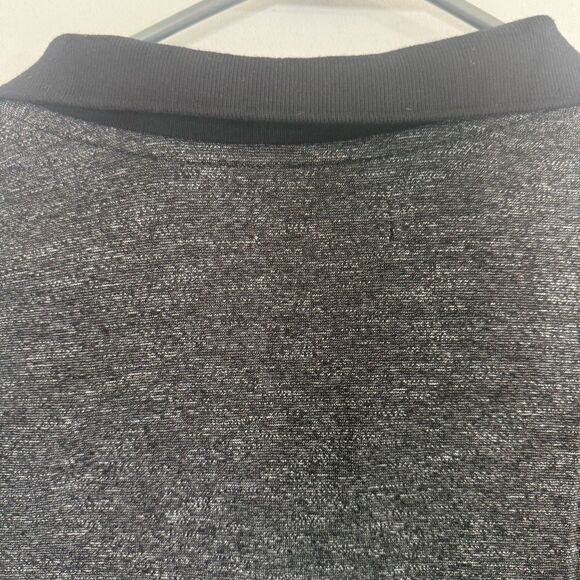 Calibrate Men's Polo Shirt Size Medium Black/ Grayish Hidden Buttons Stretch - Picture 6 of 8